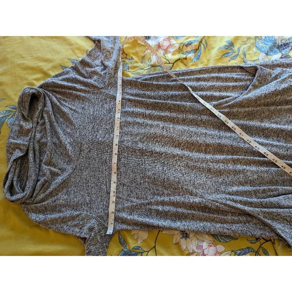 Richard Farrel heather grey cowl neck tunic dress with pockets sz m - Picture 5 of 5